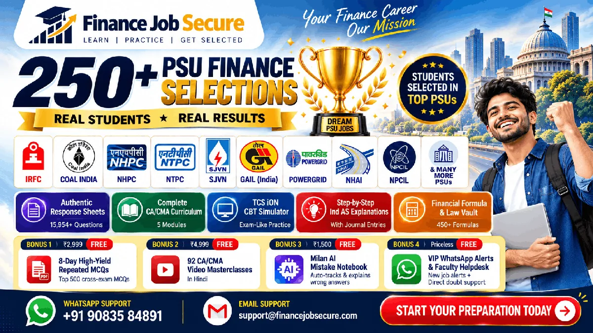 BHEL Executive Trainee & Supervisor Trainee (Finance) Masterclass 2026