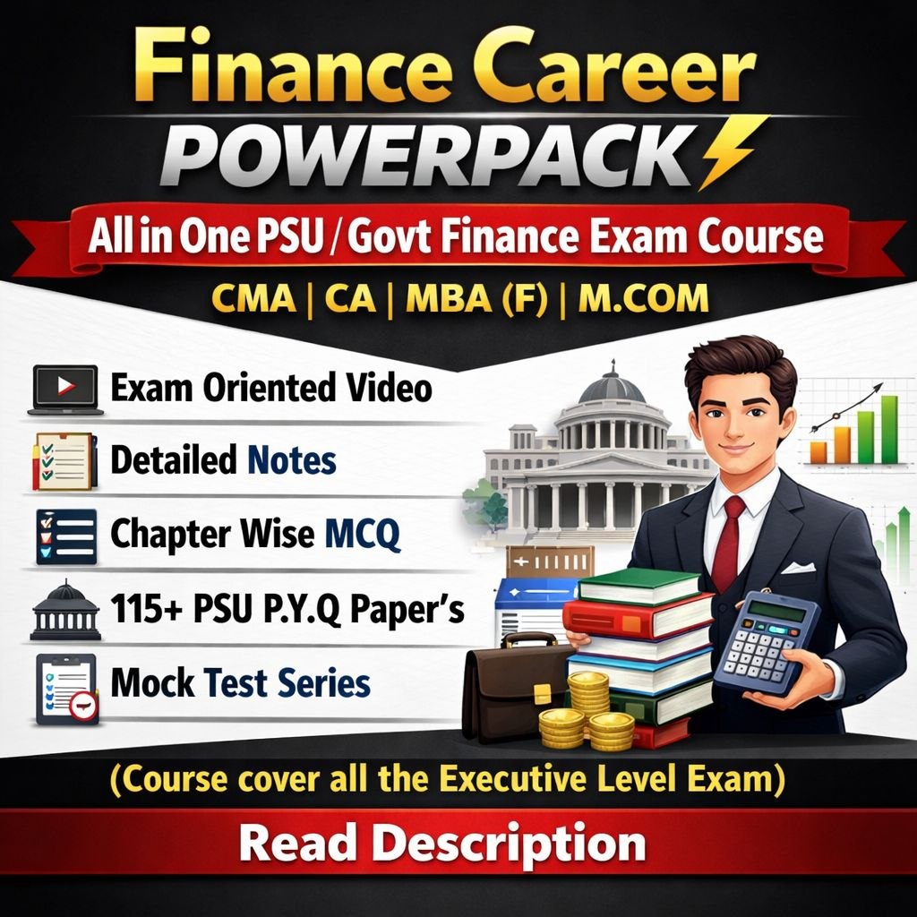 All-in-One PSU & Govt Finance Master Course 2026-2027 (Videos + MCQs + 150+ PYQ CBT)
